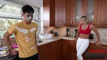 FilthyTaboo - Hot Blonde Milf Lets Her Stepson Fuck Her Good For Labor Day