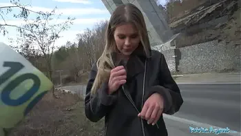 Public Agent Zlata Shine and her world class perfect boobs fucked by a stranger with a big dick