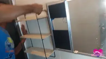 Anal enema and 100% anal sex with the black BBC