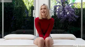 Gorgeous amateur has her shyness broken by Mike and then a hard pounding!