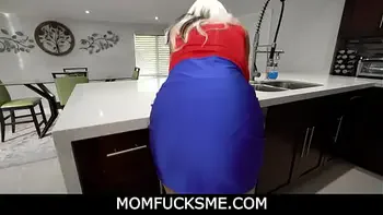 MomFucksMe - Horny busty mature stepmom Sally Dangelo hard titfuck and pleased stepson