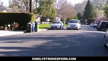 Damn! This scene with the horny stepdaughter teen Ellie Eilish is fucking HOT! Ellie sure knows how to get what she wants by fucking her stepdad!