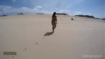 Big ass Sexydea at the Nude Beach