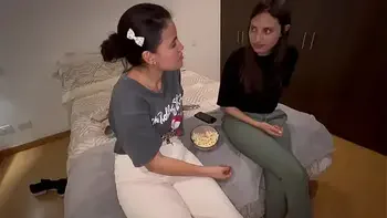 My stepbrother's wife wants me to give him a hand again while we're alone...