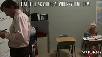 WHORNY FILMS Skinny Big Tits Tattooed Teen Fucks Big Cock Professor