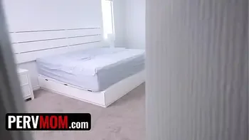 StepMom Teaches Creepy Voyeur StepSon What a Real Pussy Feels Like & How to Impregnate Women