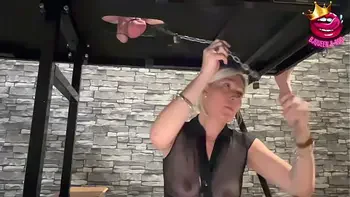 Milking table ruined orgasms session