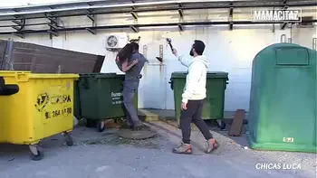 Crazy Slut Frida Sante Fucks Three Cocks In The Warehouse - CHICAS LOCA