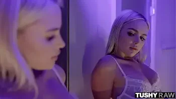 TUSHYRAW Little blondie Lika gets her tight ass filled