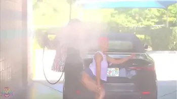 Jasamine Banks Gives Gibby The Clown The Car Wash Of His Life