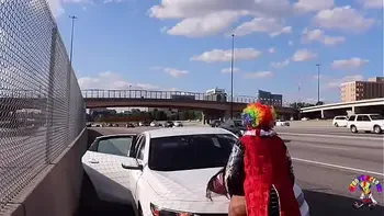 Gibby The Clown Fucks Juicy Tee On Atlanta’s Most Popular Highway