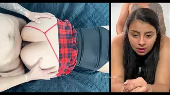 dios mío ese es el agujero equivocado sorpresa anal muy dolorosa con sexy estudiante latina de 18 años