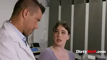With A Heavy Heart Husband Lets Wife Fuck The Doctor...