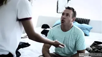 Stepbrother fucks his lesbian stepsister