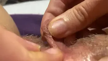 Huge clitoris rubbing and jerking orgasm in extreme close up masturbation HD POV