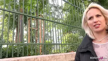 GERMAN SCOUT - Sweet Girl Amy Douxxx seduce to Rough Fuck at Model Job Casting