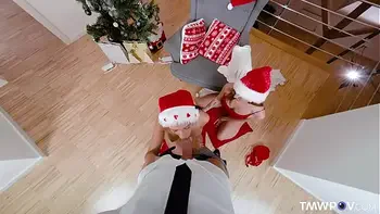 TmwPOV.com - Mia Trejsi & Mina - Your dick is our Christmas gift