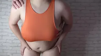 Sexy hairy wife getting fast creampie deep inside her married pussy!