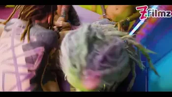 7 people 4 on 3 orgy - alternative tattooed dreadgirls getting fucked by 3 big dicks - cumshots, rough facefuck, group sex