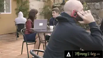 MOMMY'S BOY - Mature MILF Syren De Mer Has Her Pussy Roughly Fingered By Her 20yo Secret Admirer