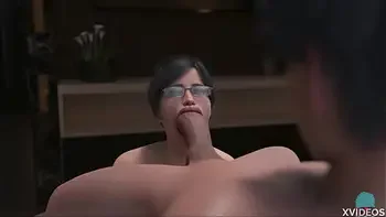 THE GOLDEN BOY #28 •  She struggles sucking this giant cock