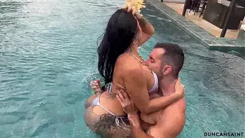 Hot sex in the sauna