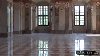 Ewa Sonnet Naked in a Monastery Colorful Version HD Full Frontal and Back Nude Walking Video