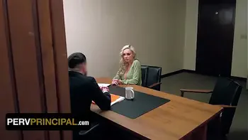 The Perv Principal Convinces Famous Pop Star To Pull Out Her Huge Boobs And Suck His Cock - MYLF