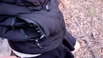 A Man Noticed How I Masturbated In The Forest And Fucked Me!