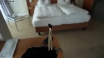 business - slave wife - braless and downblouse in public