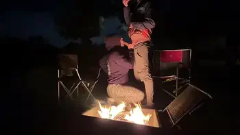 Impregnating Creampie in Public Campsite! Fucking Out in the Open!