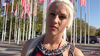 GERMAN SCOUT - CATCH PORNSTAR BLANCHE BRADBURRY AT EVENT IN BERLIN AND TALK TO FUCK