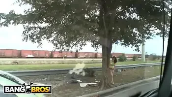 BANGBROS - We Picked Up Skarlit Knight From The Side Of The Road & Took Her For A Ride