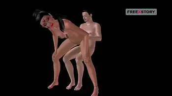 Animated porn video of a Indian Bhabhi raiding Japanese man's dick