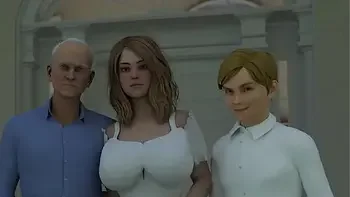 Rich boy has fun with his maid and his teacher.