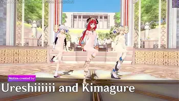 Genshin Impact: 【MMD】EVERGLOW - Adios REMAKE (Nilou, Ayaka, Barbara)