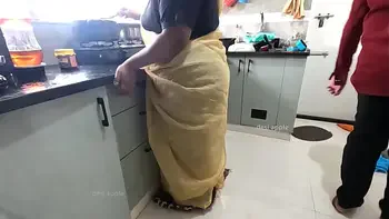 Tamil maid got fucked in kitchen