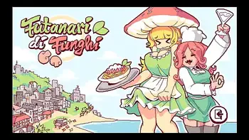 Futanari Di Funghi [ FUTA Hentai Game ] Ep.1 giving then shemale cum as special sauce in the restaurant !