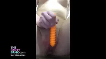 Young Blonde Country Teen Plays With Her Pussy - The Panty Bank