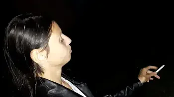 First I treated the stranger girl to a cigarette, and then I treated her to my pussy - Lesbian Illusion Girls