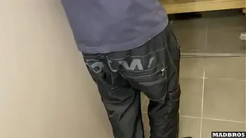 A Pretty Dominican Girl Caught And Fucked in A Sauna While Her Brother Is Busy !!!