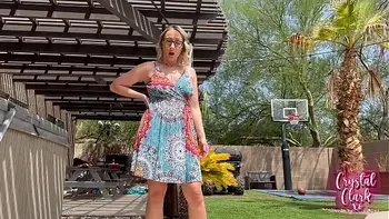 Stepmom Gets Caught Skinny Dipping!