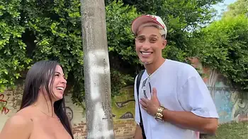 I offer money to Colombian milf to suck my cock in the street - Silvana Lee & Milan Rodriguez