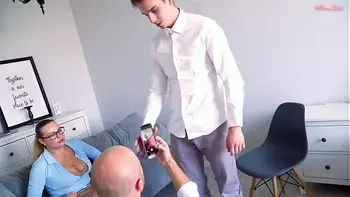 Oh my God, how did I agree to this?! At the casting, my future boss and my best Girlfriend's son fucked me in the ass!