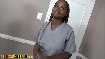 Big ass African babes got fucked hard after guy enjoyed hot body massage