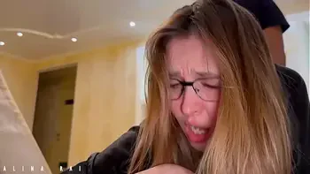 Fucked a stepmom with a big ass who got her hand stuck in the couch