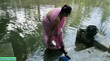 Hot Boudi Fucking at Outside!! Please Don't tell my Husband!!