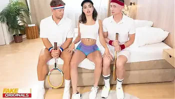 FAKEhub - Challengers have Threesome with hot Italian Tennis star