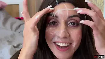 Lucky Anime Girl has a Double Penetration Gangbang and Bukkake - Public Cumwalk Covered in Cum