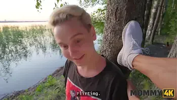 MOMMY4K. Jogging ended up as riding a big cock and mature pussy licking at the MILF’s place